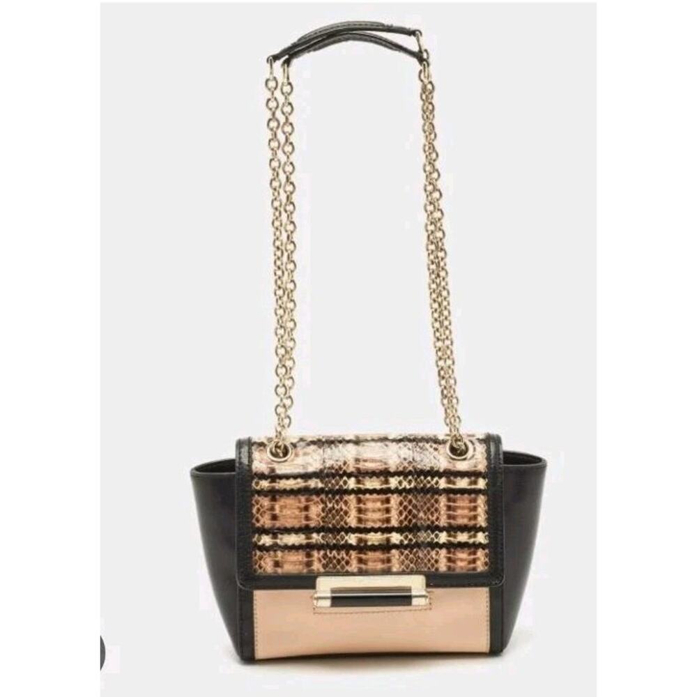Diane von Furstenberg Snakeskin Crossbody Bag Vintage Leather
